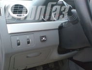 ГБО на Chevrolet Lacetti  - Кнопка переключения режимов бензин/газ с электронным уровнем топлива
