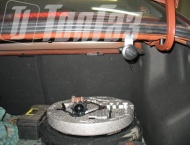 ГБО на Chevrolet Aveo - Газовое заправочное устройство под крышкой багажника